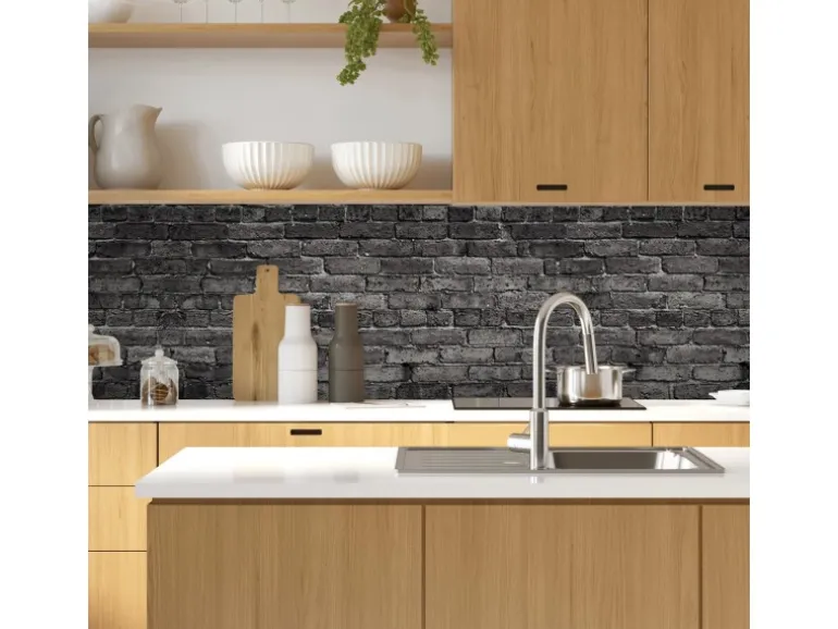 MySpotti Küchenrückwand Profix Cucina Nero 160 x 60 cm Dunkelgrau
