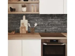 MySpotti Küchenrückwand Profix Cucina Nero 160 x 60 cm Dunkelgrau