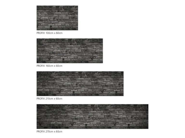 MySpotti Küchenrückwand Profix Cucina Nero 160 x 60 cm Dunkelgrau
