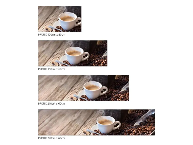 MySpotti Küchenrückwand Profix Cucina Auszeit 100 x 60 cm Kaffeetasse