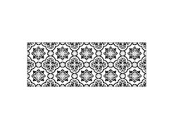 MySpotti Küchenrückwand Profix Cucina Elena Fliesen 160 x 60 cm Weiß-Schwarz