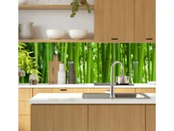 MySpotti Küchenrückwand Profix Cucina Bambus 210 x 60 cm Grasgrün