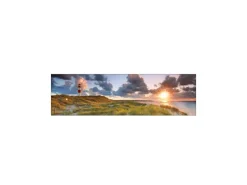 MySpotti Küchenrückwand Profix Cucina Leuchtturmpanorama 210 x 60 cm Abendsonne