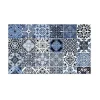 MySpotti Küchenrückwand Profix Cucina Stefano 100 x 60 cm Blau-Weiß