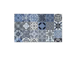 MySpotti Küchenrückwand Profix Cucina Stefano 100 x 60 cm Blau-Weiß