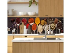 MySpotti Küchenrückwand Profix Cucina Piccante 100 x 60 cm Rot-Braun-Bunt