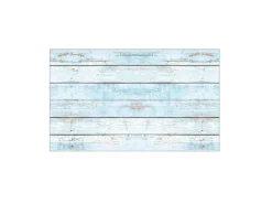 MySpotti Küchenrückwand Profix Cucina Wood Light 100 x 60 cm Hellblau-Weiß
