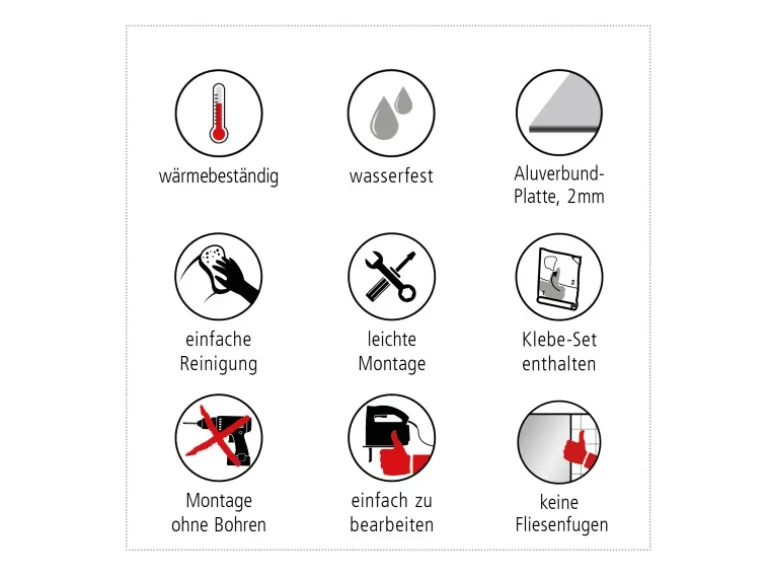 MySpotti Küchenrückwand Profix Cucina 100 x 60 cm Bambus