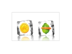 MySpotti Küchenrückwand Profix Cucina Eisfrüchte 100 x 60 cm Kristallklar