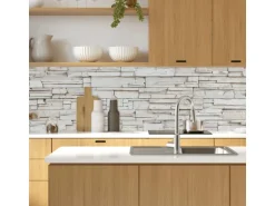 MySpotti Küchenrückwand Profix Cucina Rocky Wall 100 x 60 cm Steinweiß