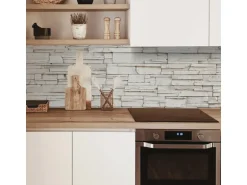 MySpotti Küchenrückwand Profix Cucina Rocky Wall 100 x 60 cm Steinweiß