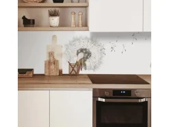 MySpotti Küchenrückwand Profix Cucina Dandelion 270 x 60 cm Weiß-Grau