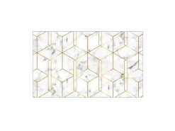 MySpotti Küchenrückwand Profix Cucina Nicole 100 x 60 cm Gold-Weiß