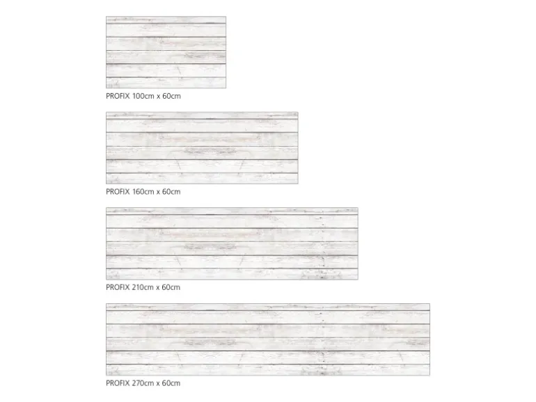 MySpotti Küchenrückwand Profix Cucina Jona Holz 210 x 60 cm Datcha Weiß