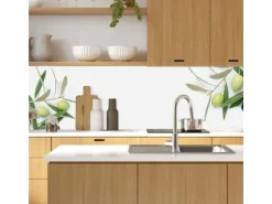 MySpotti Küchenrückwand Profix Cucina Olivenzweig 270 x 60 cm Olivengrün