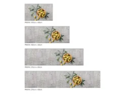MySpotti Küchenrückwand Profix Cucina Olive & Concrete 270 x 60 cm Grau-Gelb