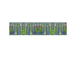 MySpotti Küchenrückwand Profix Cucina Kräuter Provence 270 x 60 cm Grün-Blau