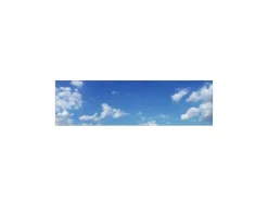 MySpotti Küchenrückwand Profix Cucina Himmel 210 x 60 cm Hellblau-Weiß