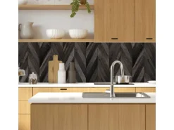 MySpotti Küchenrückwand Profix Cucina Celebica 210 x 60 cm Holz Dunkel