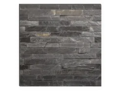 MySpotti Küchenrückwand Profix Cucina Black Bricks 210 x 60 cm Stein Anthrazit