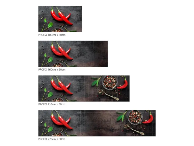 MySpotti Küchenrückwand Profix Cucina Hot Chilli 210 x 60 cm Paprika