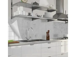 Myspotti Küchenrückwandfolie Blank Selbstklebend 280 cm x 60 cm Betonwand