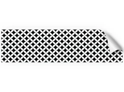 Myspotti Küchenrückwandfolie Chadi Selbstklebend 220 cm x 60 cm Schwarz-Weiß