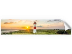 Myspotti Küchenrückwandfolie Leuchtturm Sylt Selbstklebend 280 cm x 60 cm