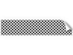 Myspotti Küchenrückwandfolie Chadi Selbstklebend 280 cm x 60 cm Schwarz-Weiß
