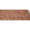 Myspotti Küchenrückwandfolie Brick Wall Selbstklebend 280 cm x 60 cm Ziegelrot