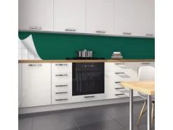 Myspotti Küchenrückwandfolie Patinagrün Selbstklebend 450 cm x 60 cm