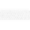 Myspotti Küchenrückwandfolie Hexagon Selbstklebend 280 cm x 60 cm Weiß