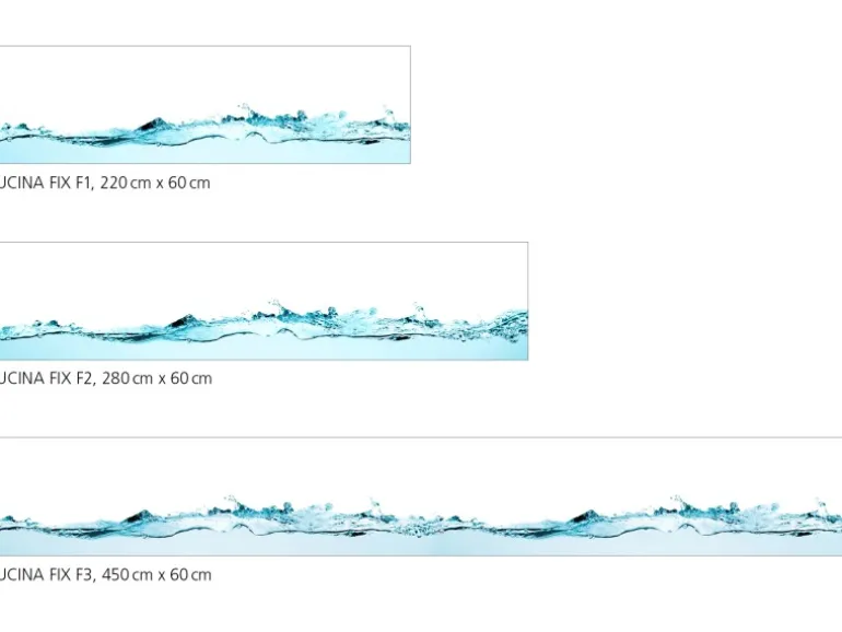 Myspotti Küchenrückwandfolie Wasser Selbstklebend 220 cm x 60 cm