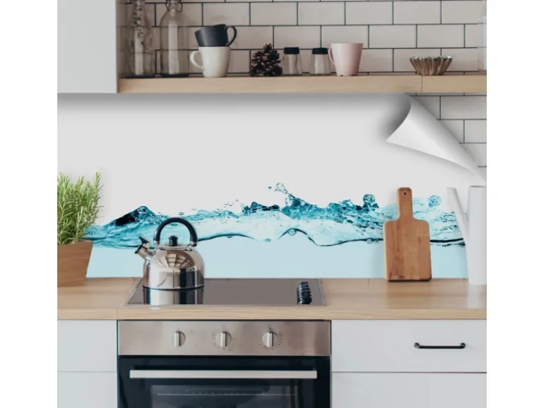 Myspotti Küchenrückwandfolie Wasser Selbstklebend 220 cm x 60 cm