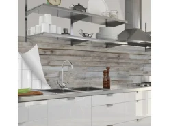 Myspotti Küchenrückwandfolie Wood Planks Selbstklebend 280 cm x 60 cm