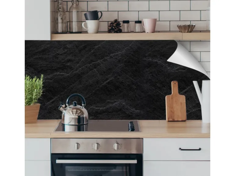 Myspotti Küchenrückwandfolie Slate Selbstklebend 220 cm x 60 cm