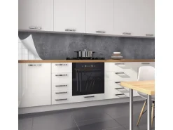 Myspotti Küchenrückwandfolie Concrete Black Selbstklebend 450 cm x 60 cm