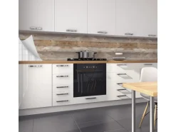 Myspotti Küchenrückwandfolie Holz Selbstklebend 450 cm x 60 cm