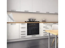 Myspotti Küchenrückwandfolie Perlweiß Selbstklebend 450 cm x 60 cm