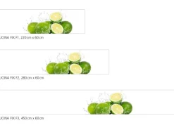 Myspotti Küchenrückwandfolie Aqua Limette Selbstklebend 450 cm x 60 cm