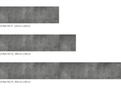 Myspotti Küchenrückwandfolie Concrete Black Selbstklebend 280 cm x 60 cm