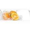 Myspotti Küchenrückwandfolie Aqua Orange Selbstklebend 220 cm x 60 cm