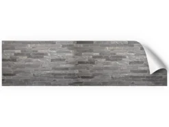 Myspotti Küchenrückwandfolie Black Bricks Selbstklebend 220 cm x 60 cm