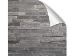 Myspotti Küchenrückwandfolie Black Bricks Selbstklebend 220 cm x 60 cm