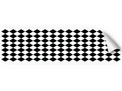 Myspotti Küchenrückwandfolie Bobby II Selbstklebend 220 cm x 60 cm Schwarz-Weiß
