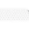 Myspotti Küchenrückwandfolie Hexagon Selbstklebend 220 cm x 60 cm Weiß
