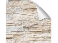 Myspotti Küchenrückwandfolie Bruchsteinwand Beige Selbstklebend 280 cm x 60 cm