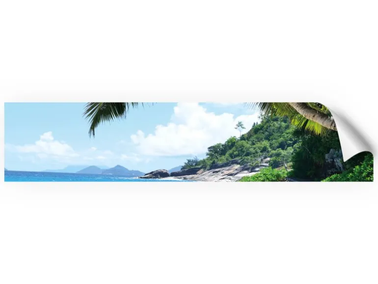 Myspotti Küchenrückwandfolie Seychellen Selbstklebend 280 cm x 60 cm