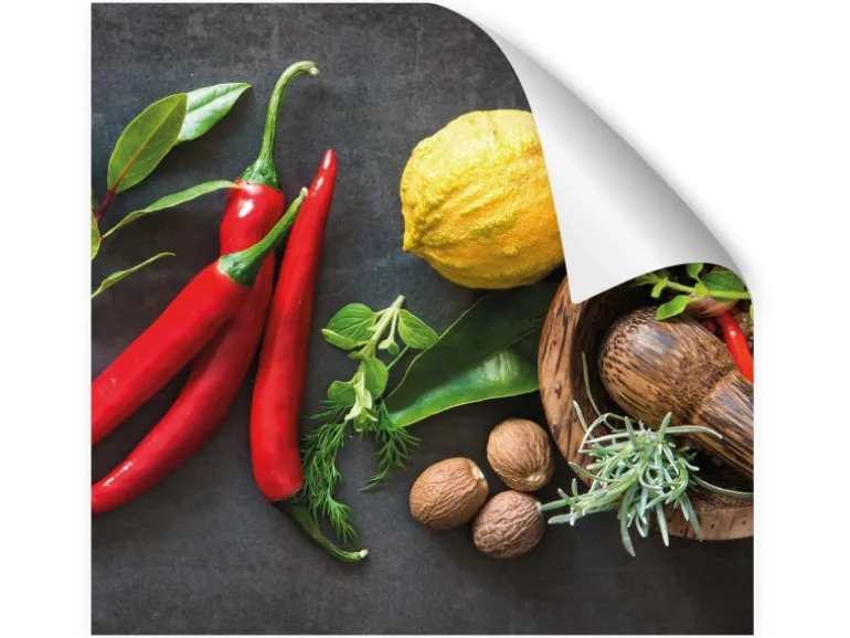 Myspotti Küchenrückwandfolie Fresh Spice Selbstklebend 280 cm x 60 cm