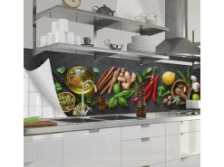 Myspotti Küchenrückwandfolie Fresh Spice Selbstklebend 280 cm x 60 cm